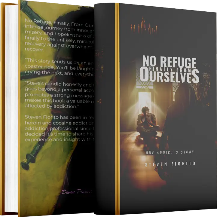 Book cover: "No Refuge, Finally From Ourselves".
